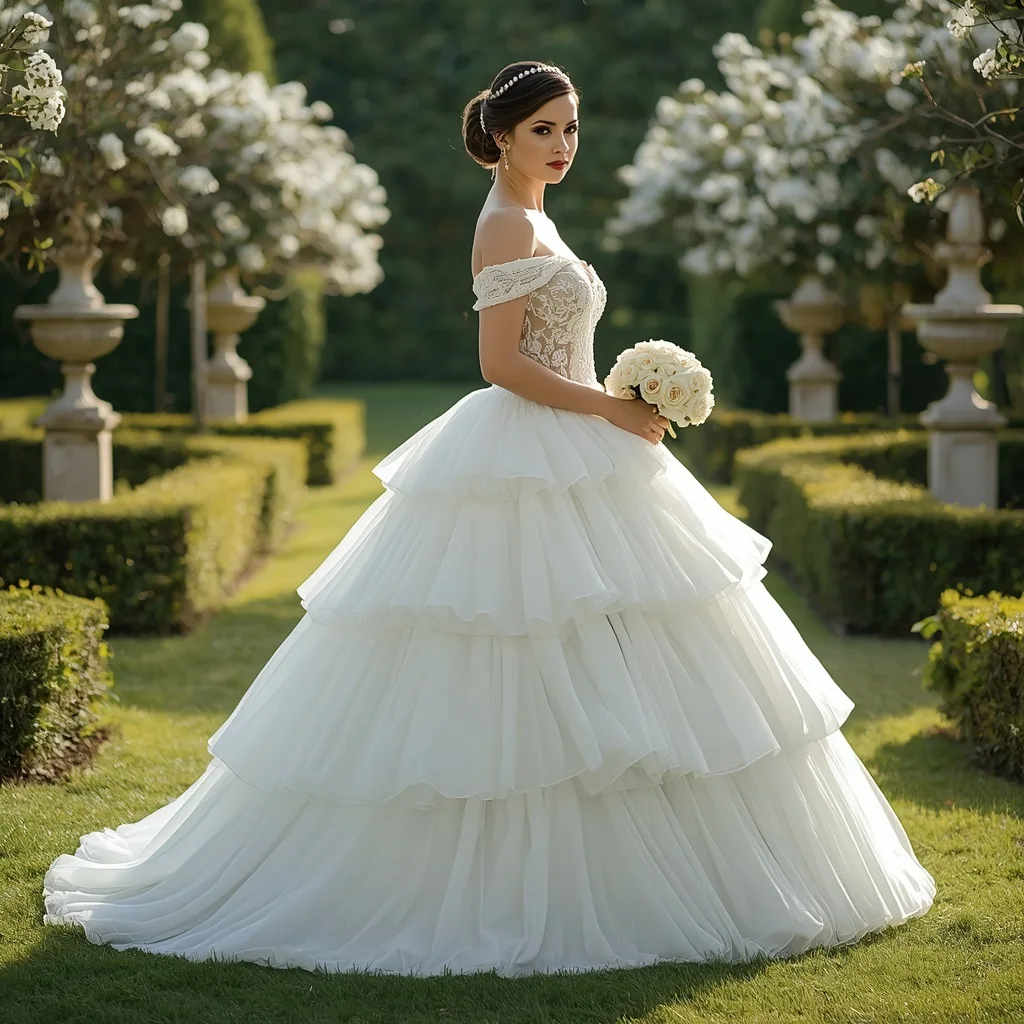 Timeless Elegance in a Classic White Ball Gown – Women's Prompts AI prompt example