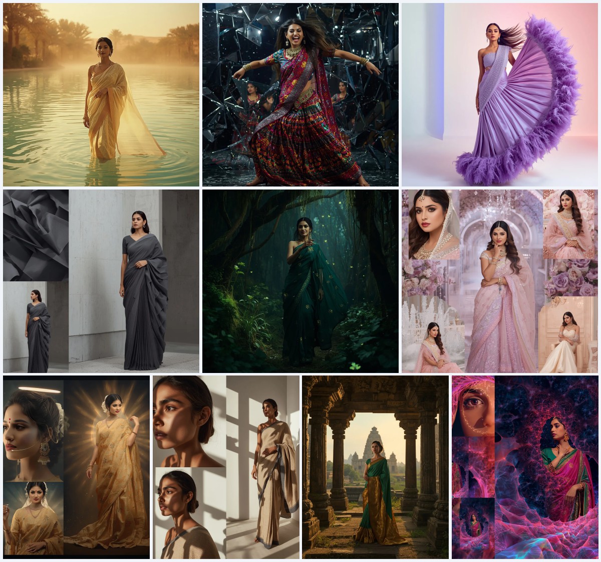 Best 10 Embroidered Saree AI Prompts for Intricate Detail and Craftsmanship