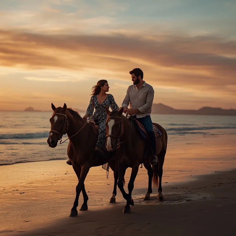 Couple’s Romantic Beachfront Horseback Ride | Romantic Prompt